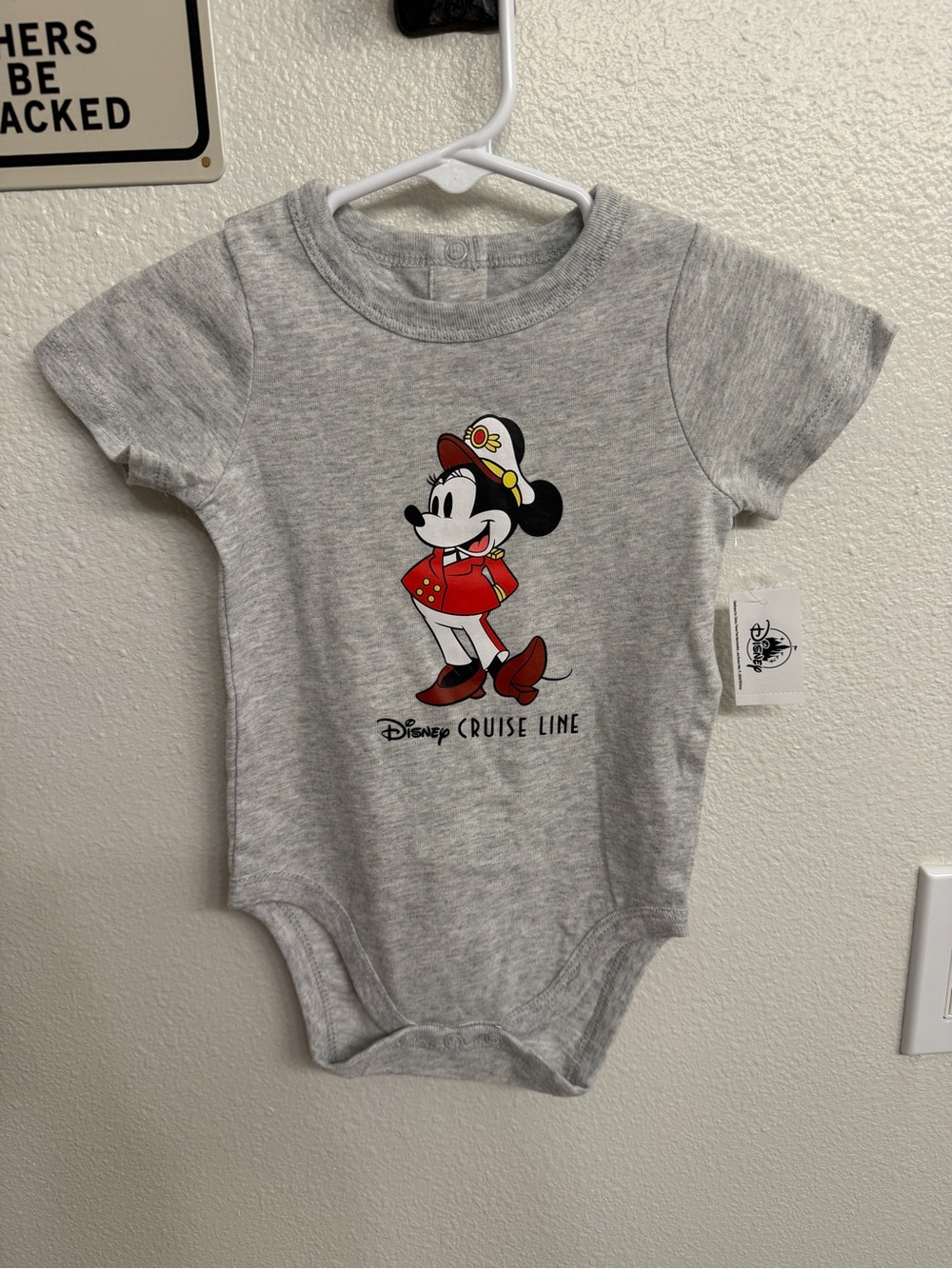 Disney Grey Bodysuit with Red Minnie Cruise Outfit